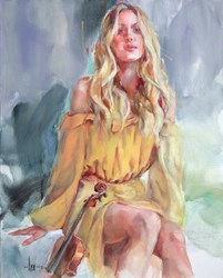 Overture I by Anna Razumovskaya - Varnished Original Painting on Stretched Canvas sized 24x30 inches. Available from Whitewall Galleries